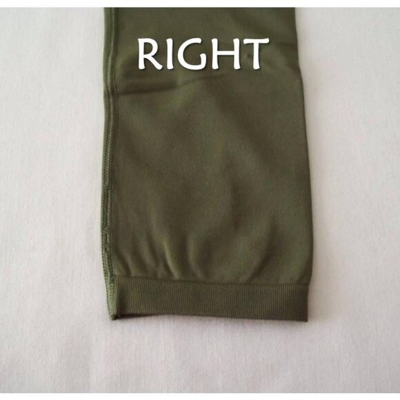 Gymshark® Fit Seamless Olive Green ⅞ Length Leggings Size Medium - Picture 14 of 15